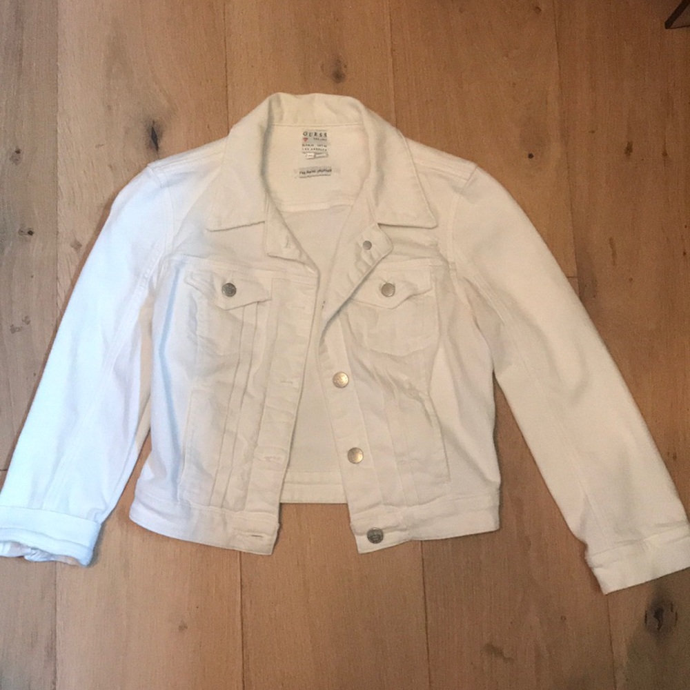 White Guess Jean Jacket